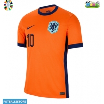 Nederland Memphis Depay #10 Hjemmedrakt EM 2024 Kortermet